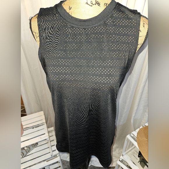 ZYIA Active Black Chill Tank Top Size Large - Picture 1 of 5